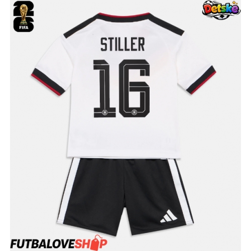 Dres Nemecko Angelo Stiller #16 Domáci pre deti MS 2026 Krátky Rukáv (+ trenírky)